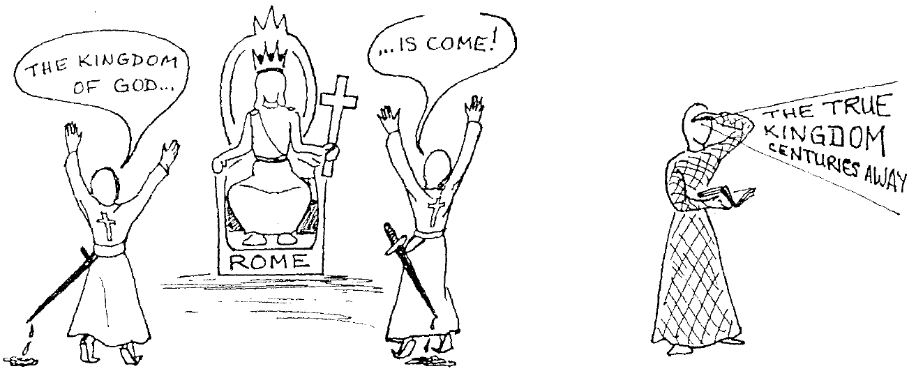 Rome becoming 'Christian' meant many rejoiced (but true believers looked for a future rejoicing)